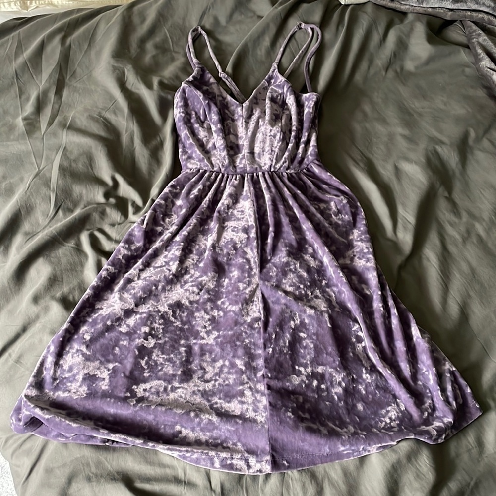 Velvet mini dress